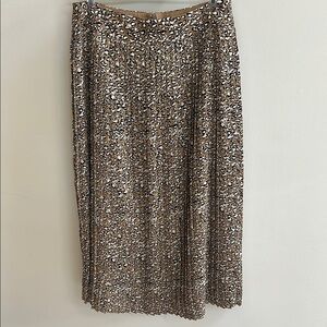 Leopard Print Midi Skirt